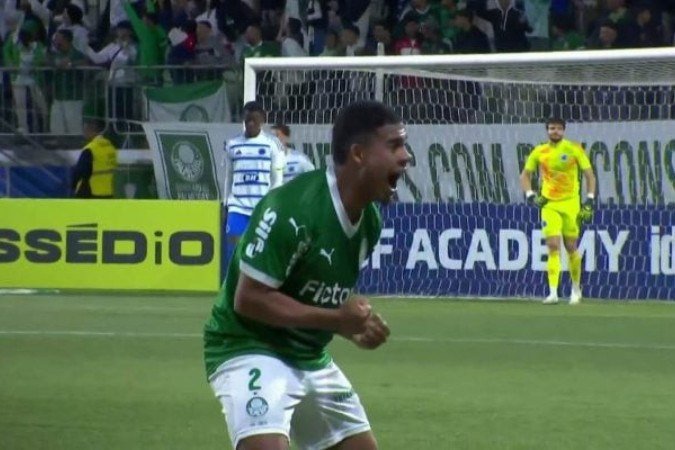 Riquelme Fillipi comemora o gol da suada vitória - (crédito: Foto: Reprodução) Riquelme Fillipi comemora o gol da suada vitória - (crédito: Foto: Reprodução)