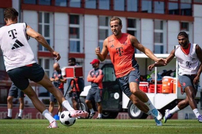 Jogadores do Bayern de Munique durante treinamento da equipe - (crédito: Foto: Divulgação) Jogadores do Bayern de Munique durante treinamento da equipe - (crédito: Foto: Divulgação)