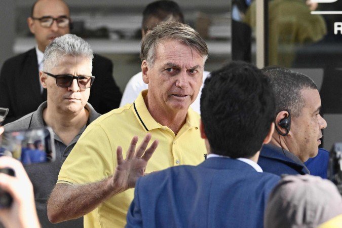 Bolsonaro está em prisão domiciliar desde 4 de agosto, com uso de tornozeleira eletrônica - (crédito: EVARISTO SA /AFP) Bolsonaro está em prisão domiciliar desde 4 de agosto, com uso de tornozeleira eletrônica - (crédito: EVARISTO SA /AFP)