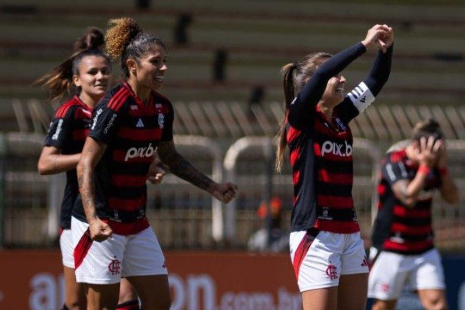 Flamengo venceu o Palmeiras por  3a 2 no jogo de ida -  (crédito: Foto: Mariana Sá/Flamengo )