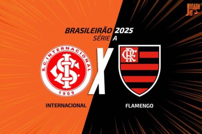Flamengo e Inter se enfrentam neste domingo (17), pelo Brasileirão -  (crédito: Arte: Jogada10)