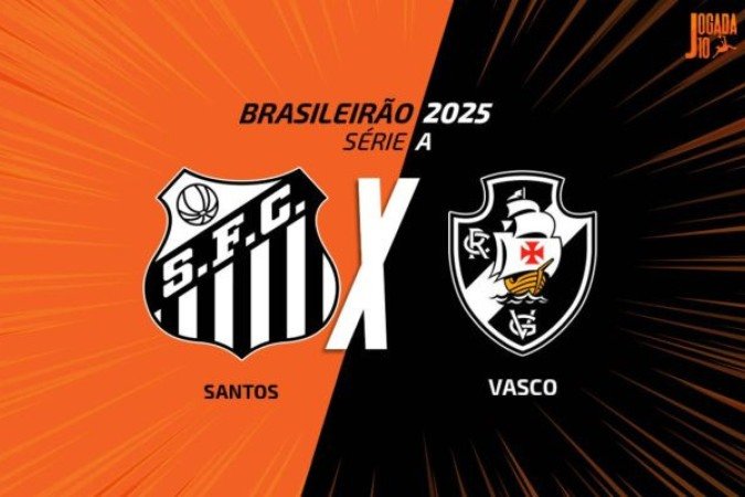Santos x Vasco: onde assistir, escalações e arbitragem - (crédito: Arte: Jogada10) Santos x Vasco: onde assistir, escalações e arbitragem - (crédito: Arte: Jogada10)