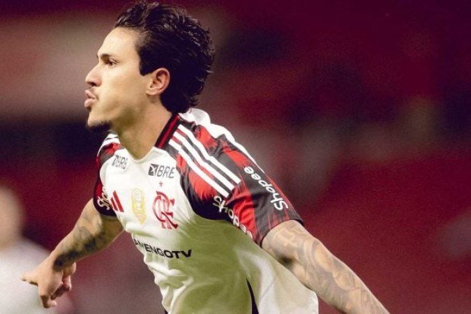 PEDRO – Matador, fez dois gols nos primeiros minutos e participou de bons ataques. Sentiu uma lesão no fim do primeiro tempo e saiu aos 13 minutos da etapa final para a entrada de Plata, mas cumpriu muito bem seu papel. NOTA: 8,0  - Foto: Adriano Fontes/Flamengo