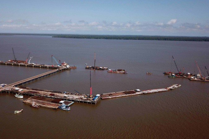 Dois navios de cruzeiro serão usados como hospedagem temporária durante a Conferência da ONU sobre mudanças climáticas em novembro - (crédito: Raimundo Paccó) Dois navios de cruzeiro serão usados como hospedagem temporária durante a Conferência da ONU sobre mudanças climáticas em novembro - (crédito: Raimundo Paccó)