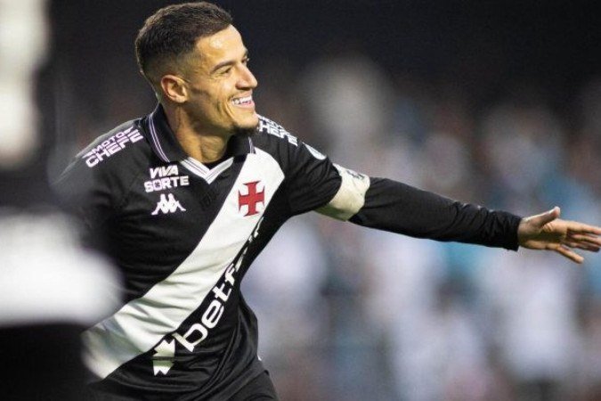 Coutinho faz sua melhor partida com a camisa do Gigante da Colina -  (crédito: Foto: Matheus Lima/Vasco)