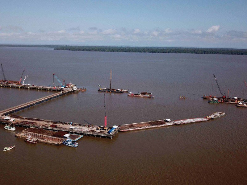 Dois navios de cruzeiro serão usados como hospedagem temporária durante a Conferência da ONU sobre mudanças climáticas em novembro -  (crédito:  Raimundo Paccó)