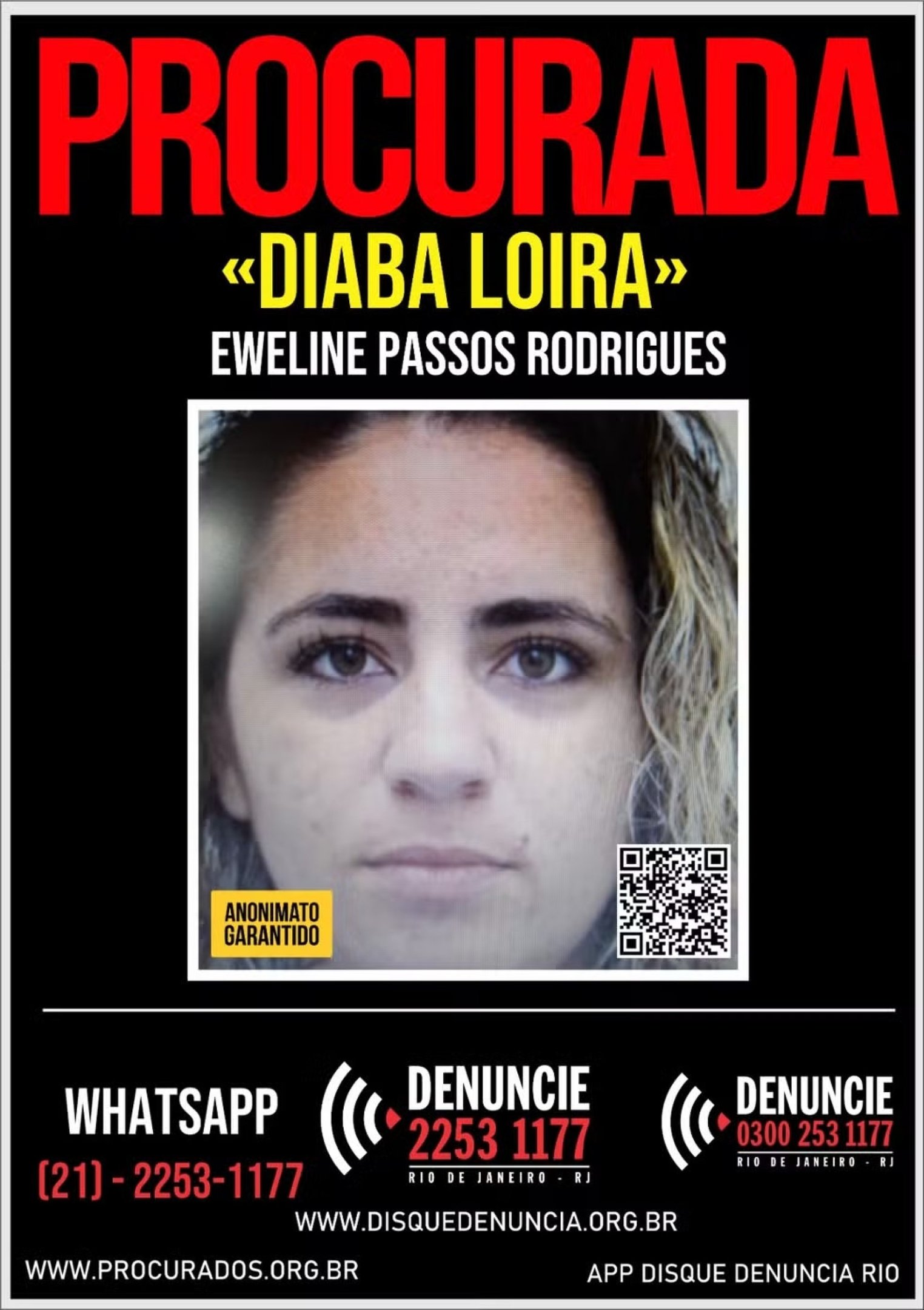 Mulher era procurada pela polícia