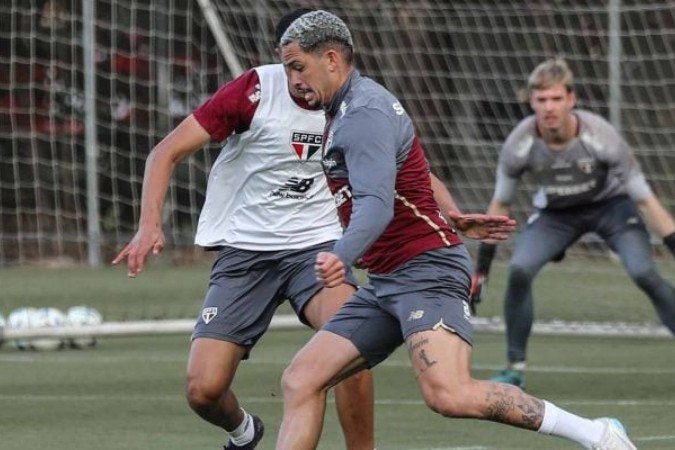 São Paulo precisa de uma vitória para se classificar para as quartas de final da Libertadores  -  (crédito: Foto: Pedro Guedes/São Paulo FC)