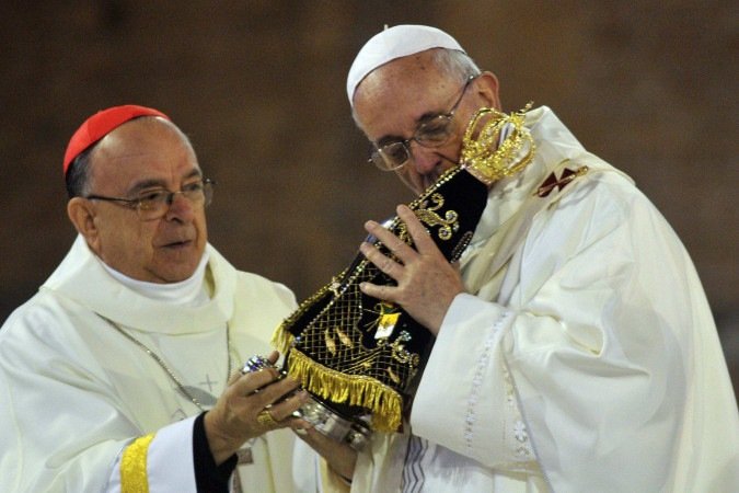 Primeira missa no Brasil celebrada pelo papa Francisco