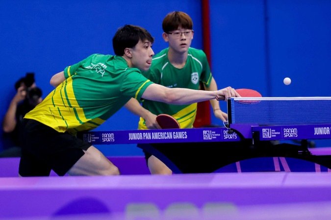 Felipe Doti e Leonardo Ilzuka premiaram amizade de infância com a medalha de ouro nos Jogos Pan-Americanos Júnior de Assunção-2025 - (crédito: Miriam Jeske/COB) Felipe Doti e Leonardo Ilzuka premiaram amizade de infância com a medalha de ouro nos Jogos Pan-Americanos Júnior de Assunção-2025 - (crédito: Miriam Jeske/COB)