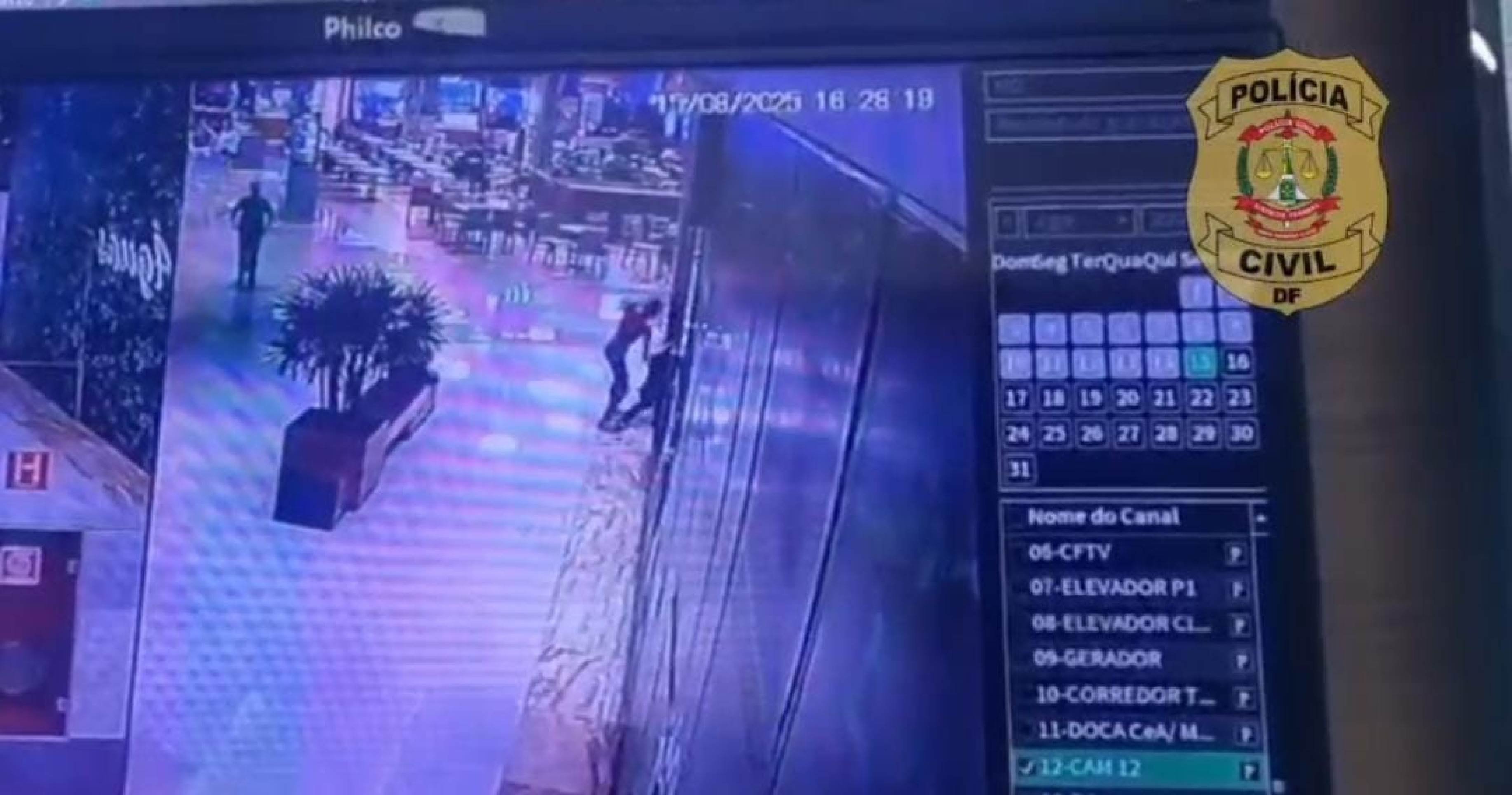 Agressor foi identificado em outras ocorrências -  (crédito: PCDF/Divulgação)