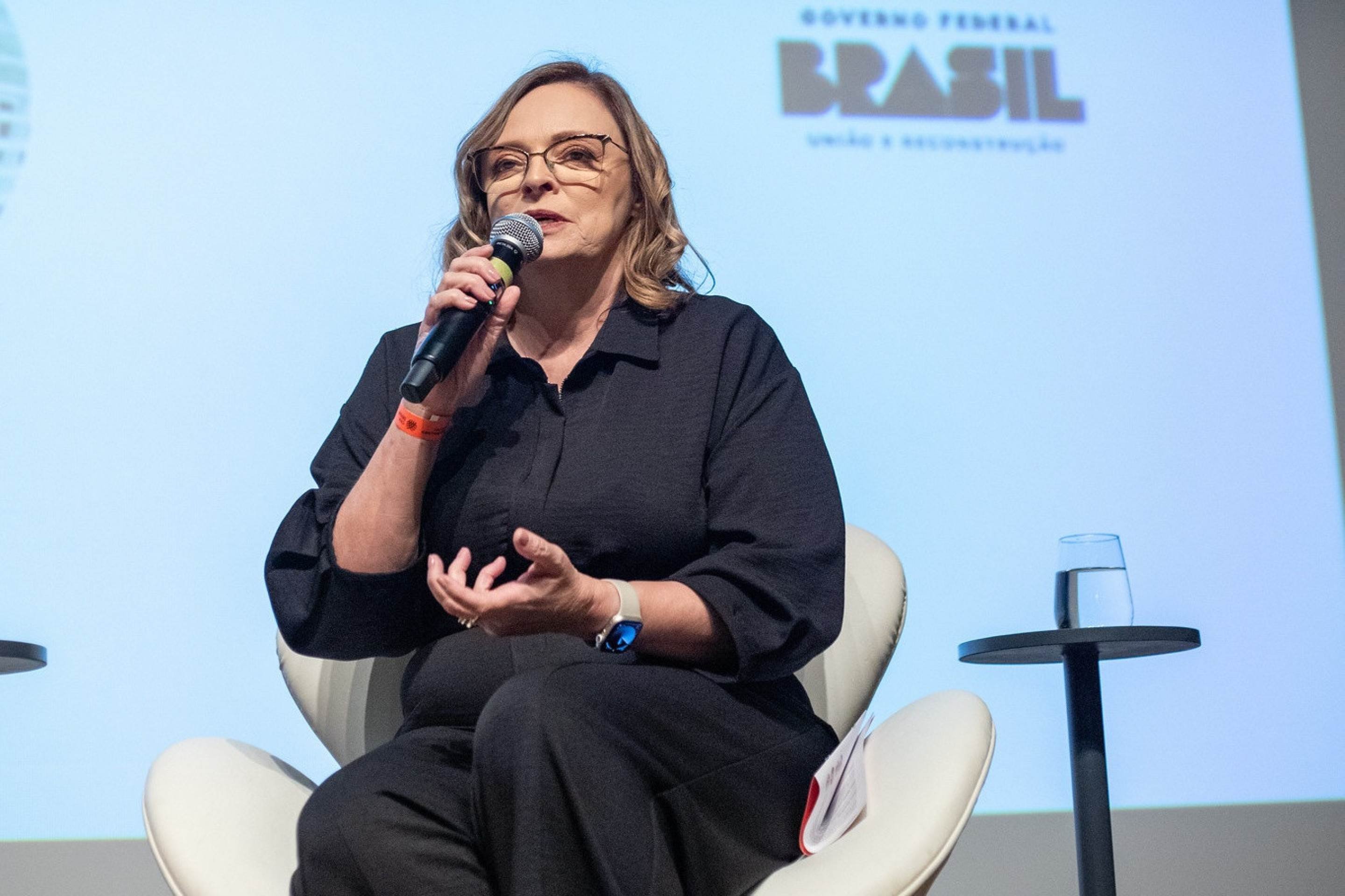 A jornalista Denise Rothenburg, do Correio Braziliense, participou do Festival de Jornalismo do Prêmio Engenho