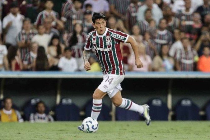 Germán Cano sofreu entorse no joelho direito e desfalca o Fluminense - (crédito: Foto: Lucas Merçon/Fluminense) Germán Cano sofreu entorse no joelho direito e desfalca o Fluminense - (crédito: Foto: Lucas Merçon/Fluminense)