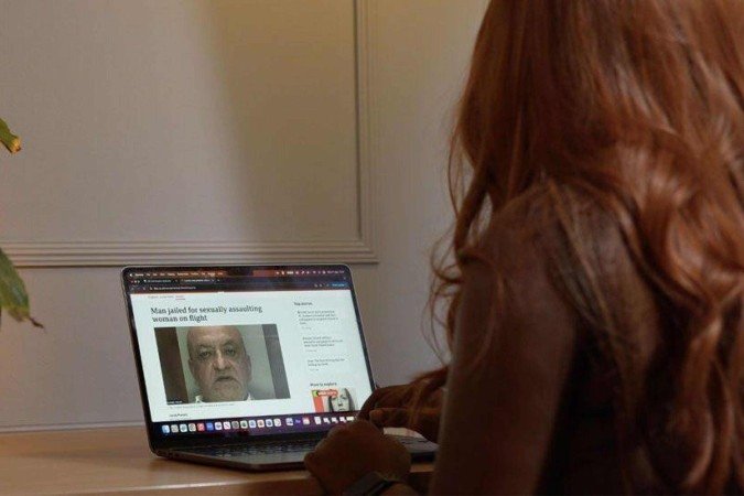 'Fui abusada sexualmente em um avião e agora luto por indenização' - (crédito: BBC Geral) 'Fui abusada sexualmente em um avião e agora luto por indenização' - (crédito: BBC Geral)