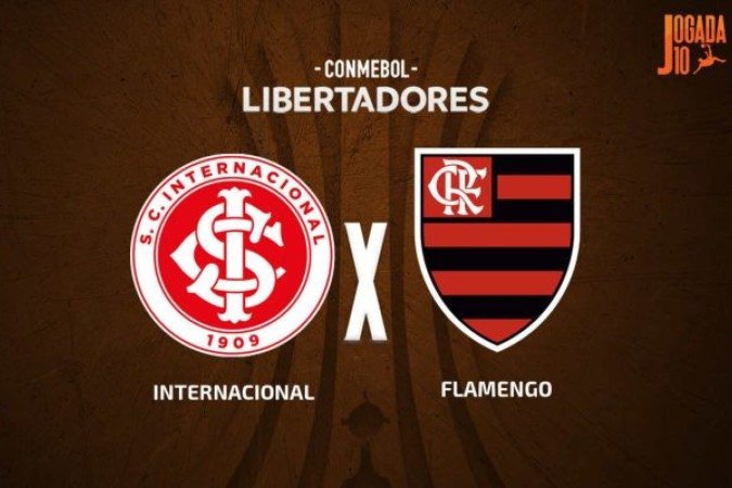 Inter e Flamengo fazem duelo decisivo pela Libertadores - (crédito: Arte: Jogada10) Inter e Flamengo fazem duelo decisivo pela Libertadores - (crédito: Arte: Jogada10)
