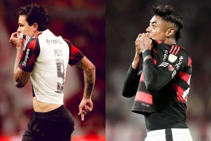 Pedro e Bruno Henrique aparecem em momento decisivo no Flamengo - (crédito: Fotos: Adriano Fontes e Gilvan de Souza / Flamengo) Pedro e Bruno Henrique aparecem em momento decisivo no Flamengo - (crédito: Fotos: Adriano Fontes e Gilvan de Souza / Flamengo)