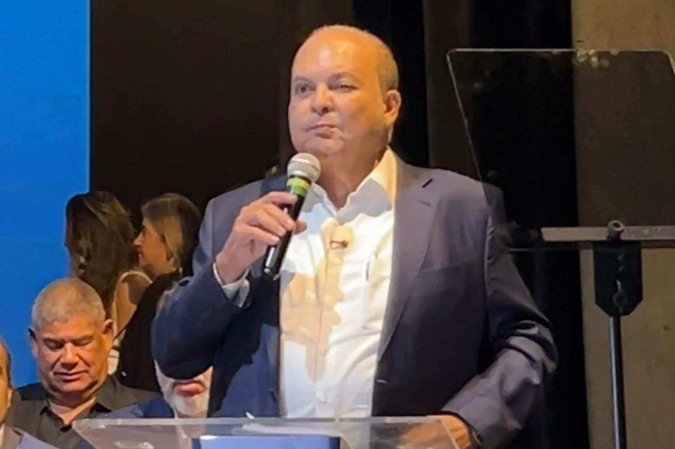 Ibaneis fala no evento de criação da federação União Progressista - (crédito: Keity Naiany) Ibaneis fala no evento de criação da federação União Progressista - (crédito: Keity Naiany)