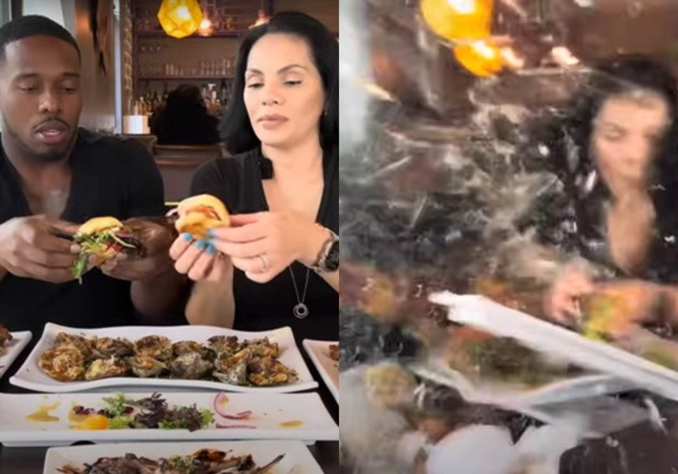 SUV invade restaurante e fere influenciadores durante gravação; veja vídeo