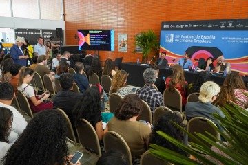 Coletiva para apresentação do Festival de Brasília: este ano, a mostra ganha um dia a mais