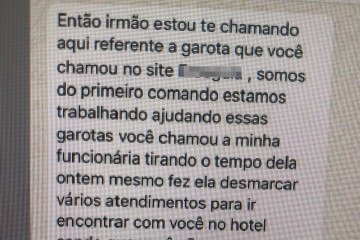 Criminosos afirmavam fazer parte do Primeiro Comando da Capital (PCC) em ameaças contra vítima