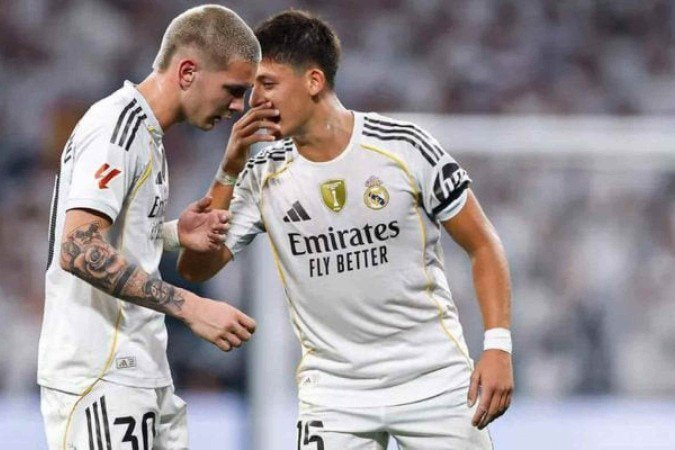 Franco Colapinto acompanha estreia de Franco Mastantuono no Real Madrid - (crédito: Foto: Reprodução/Instagram) Franco Colapinto acompanha estreia de Franco Mastantuono no Real Madrid - (crédito: Foto: Reprodução/Instagram)
