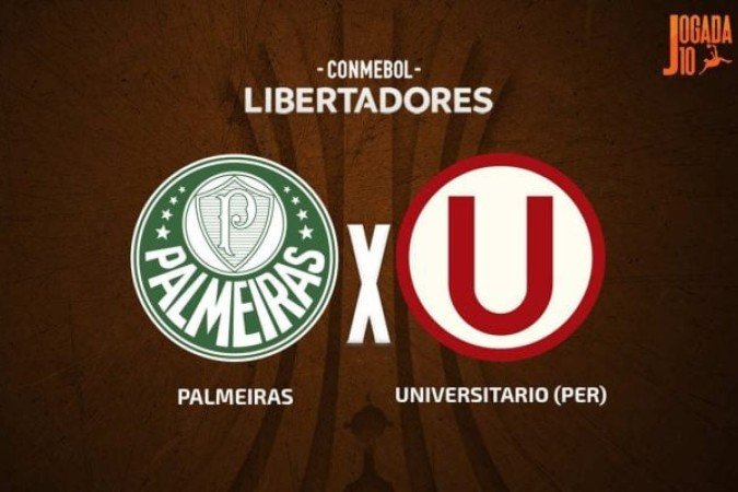 Com uma das mãos na vaga, Palmeiras encara o Universitario, pela Libertadores -  (crédito:  Foto: Arte/Jogada10)