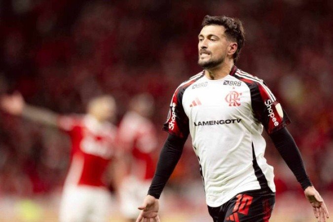 Flamengo venceu o Internacional por 2 a 0 e garantiu vaga nas quartas de final da Libertadores -  (crédito: Foto: Adriano Fontes / Flamengo)