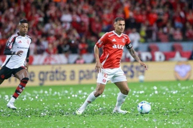 Alan Patrick desabafou após a eliminação do Internacional na Libertadores - (crédito: Foto: Ricardo Duarte / Internacional) Alan Patrick desabafou após a eliminação do Internacional na Libertadores - (crédito: Foto: Ricardo Duarte / Internacional)