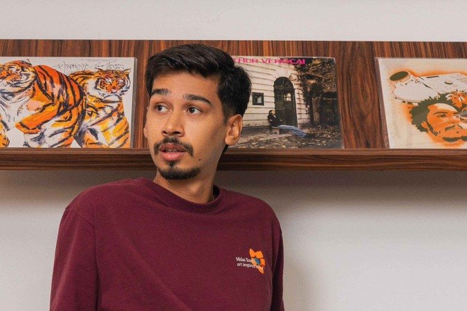 Jornalista e criador de conteúdo Pietro Reis, apresentador do podcast Segue o som  -  (crédito: Pedro Barcellos)