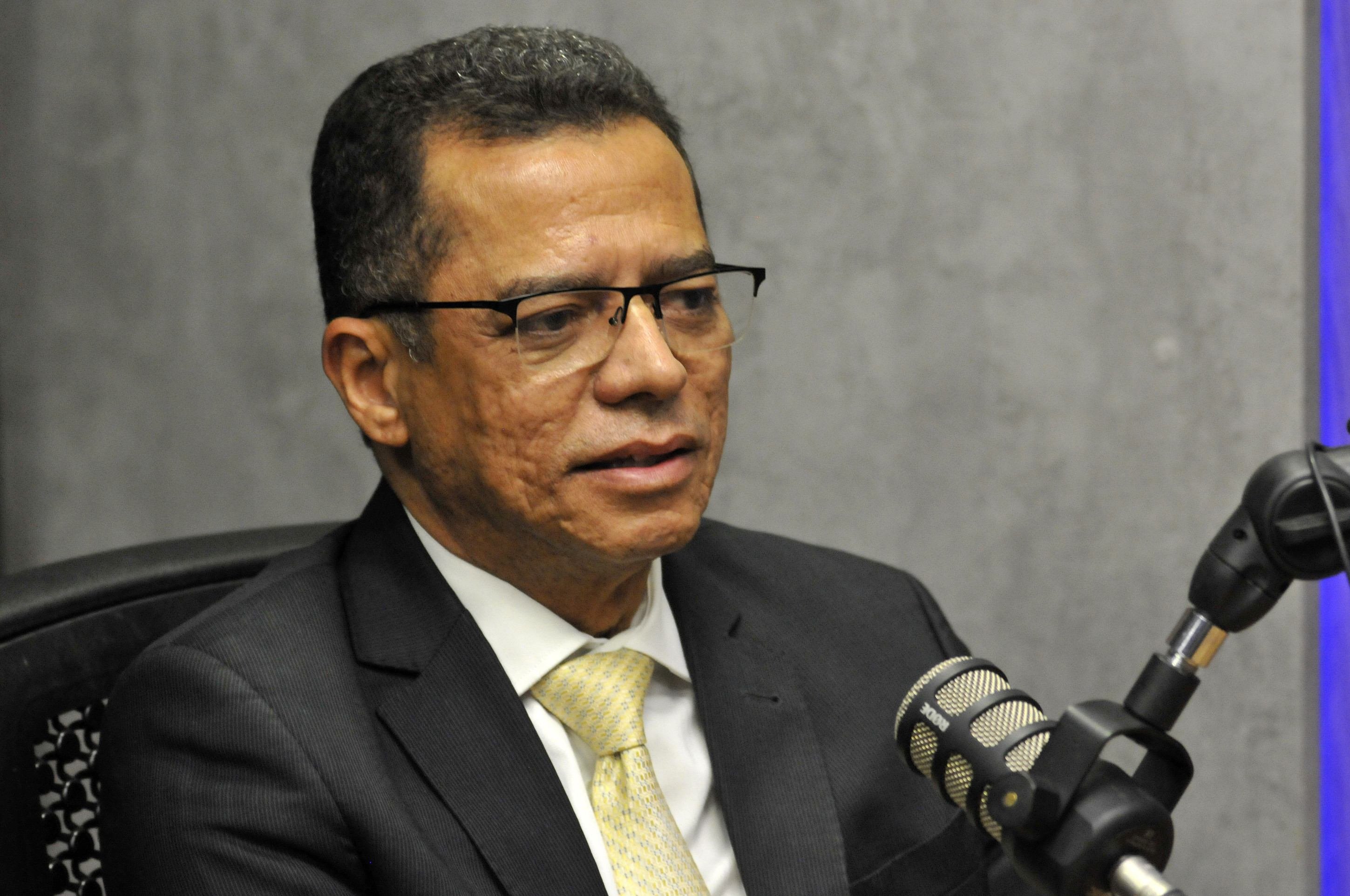  21/08/2025. Cr&eacute;dito: Minervino J&uacute;nior/CB/D.A Press. Brasil.  Brasilia - DF. Podcast do Correio desembargador Jos&eacute; Ribamar presidente do TRT. Na Bancada Ana Maria Campos e Carlos Alexandre.