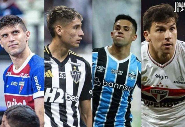 Fotos: Divulgação/Instagram; Pedro Souza /Atlético; Lucas Uebel/Gremio; Rubens Chiri/São Paulo
