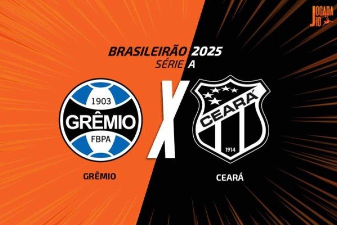 Grêmio e Ceará se enfrentam, neste sábado (23), na Arena, pela 21ª rodada do Brasileirão - (crédito: Foto: Arte / Jogada10) Grêmio e Ceará se enfrentam, neste sábado (23), na Arena, pela 21ª rodada do Brasileirão - (crédito: Foto: Arte / Jogada10)