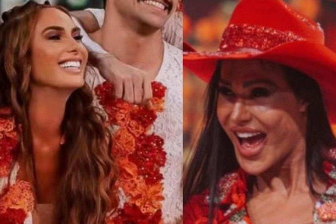 Gracyanne Barbosa e Nicole Bahls - (crédito: Reprodução/ Tv Globo) Gracyanne Barbosa e Nicole Bahls - (crédito: Reprodução/ Tv Globo)