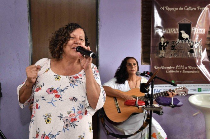 Margô Oliveira em uma das apresentações musicais - (crédito: Divulgação) Margô Oliveira em uma das apresentações musicais - (crédito: Divulgação)