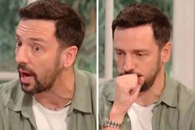 Ralf Little quase vomitou ao mencionar tomates em programa de culinária - (crédito: BBC) Ralf Little quase vomitou ao mencionar tomates em programa de culinária - (crédito: BBC)