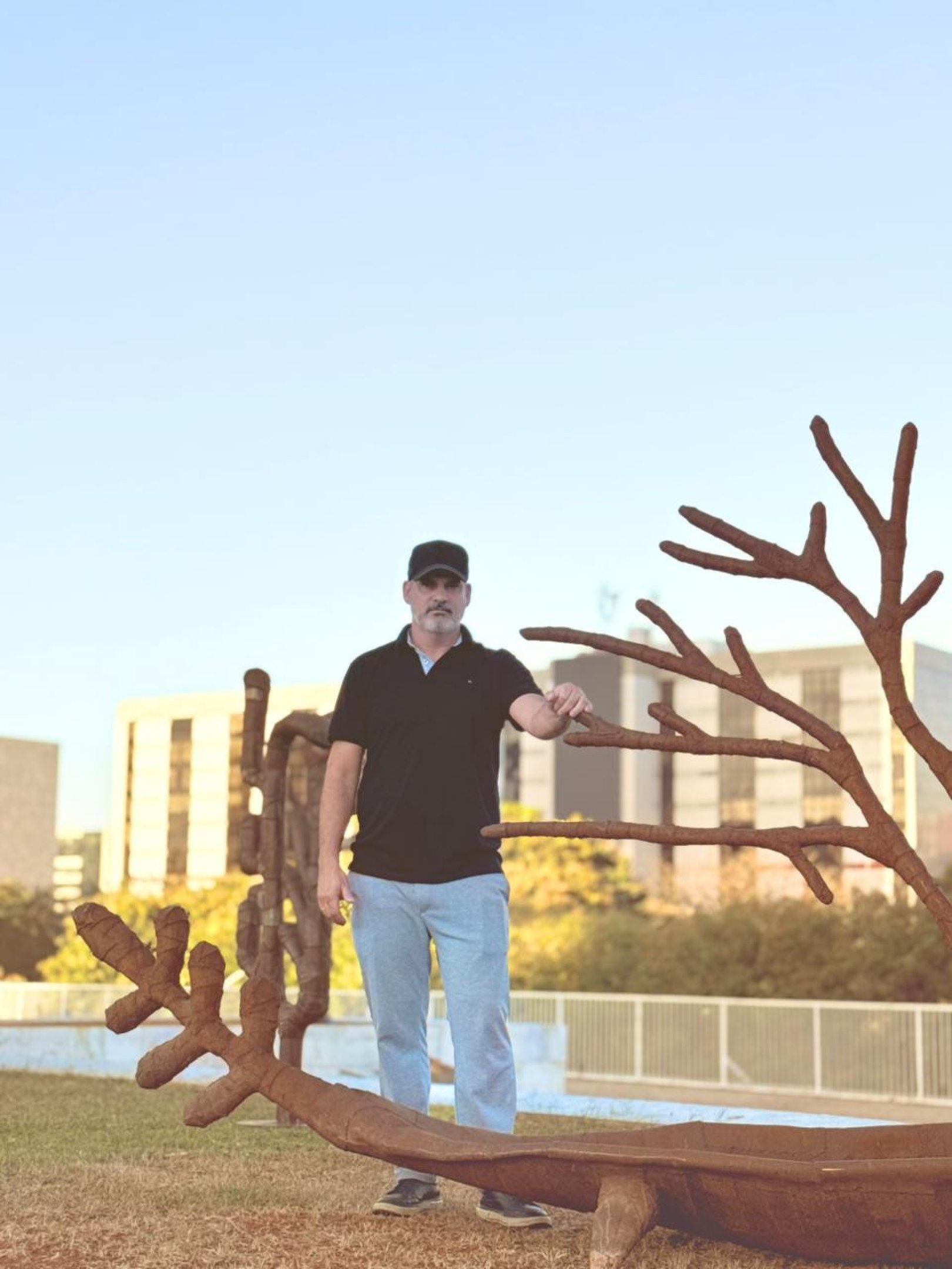 Formas orgânicas são a base das esculturas de Leandro Gabriel