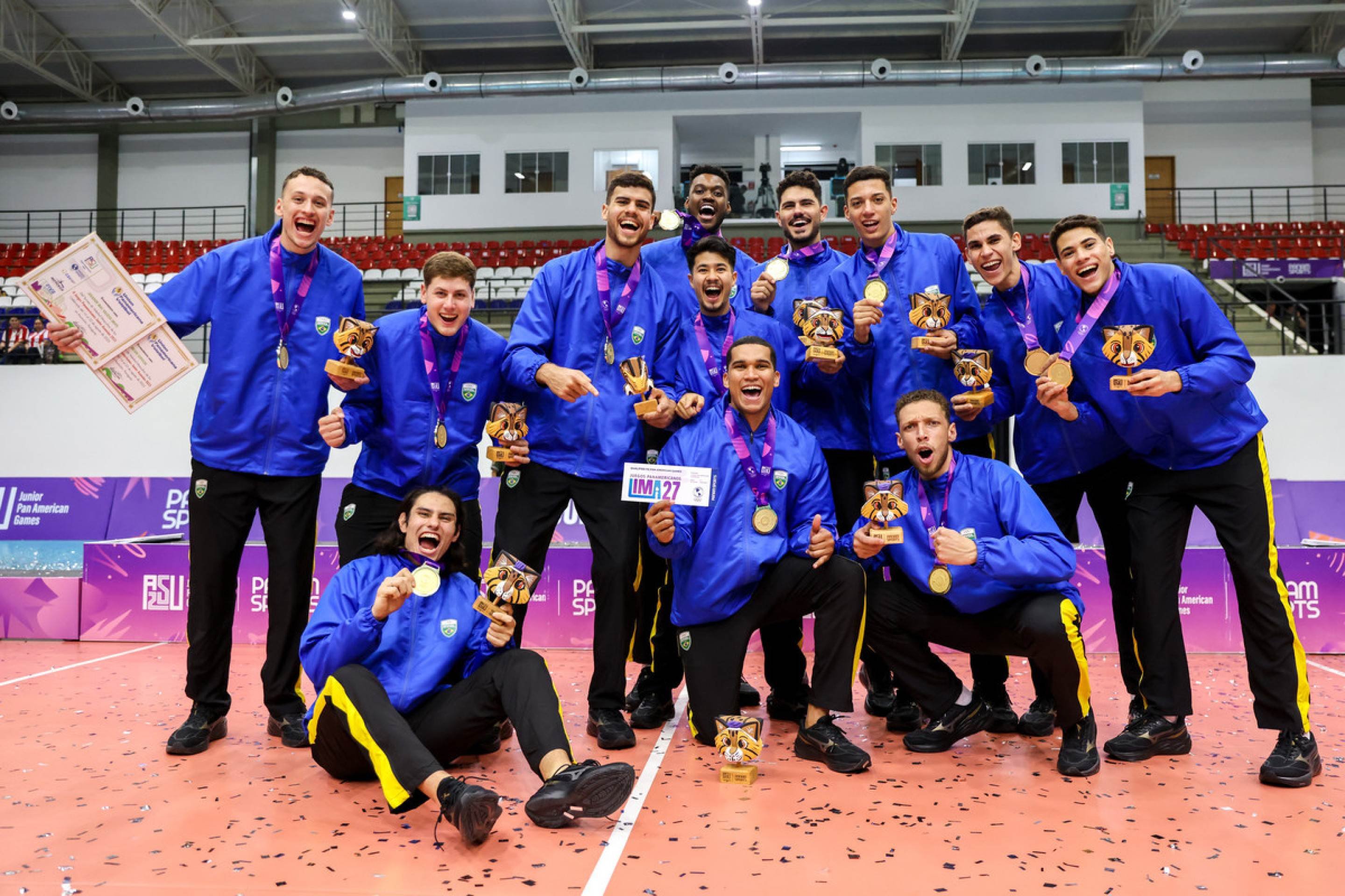 Vôlei masculino precisou virar para ser campeão contra a Argentina