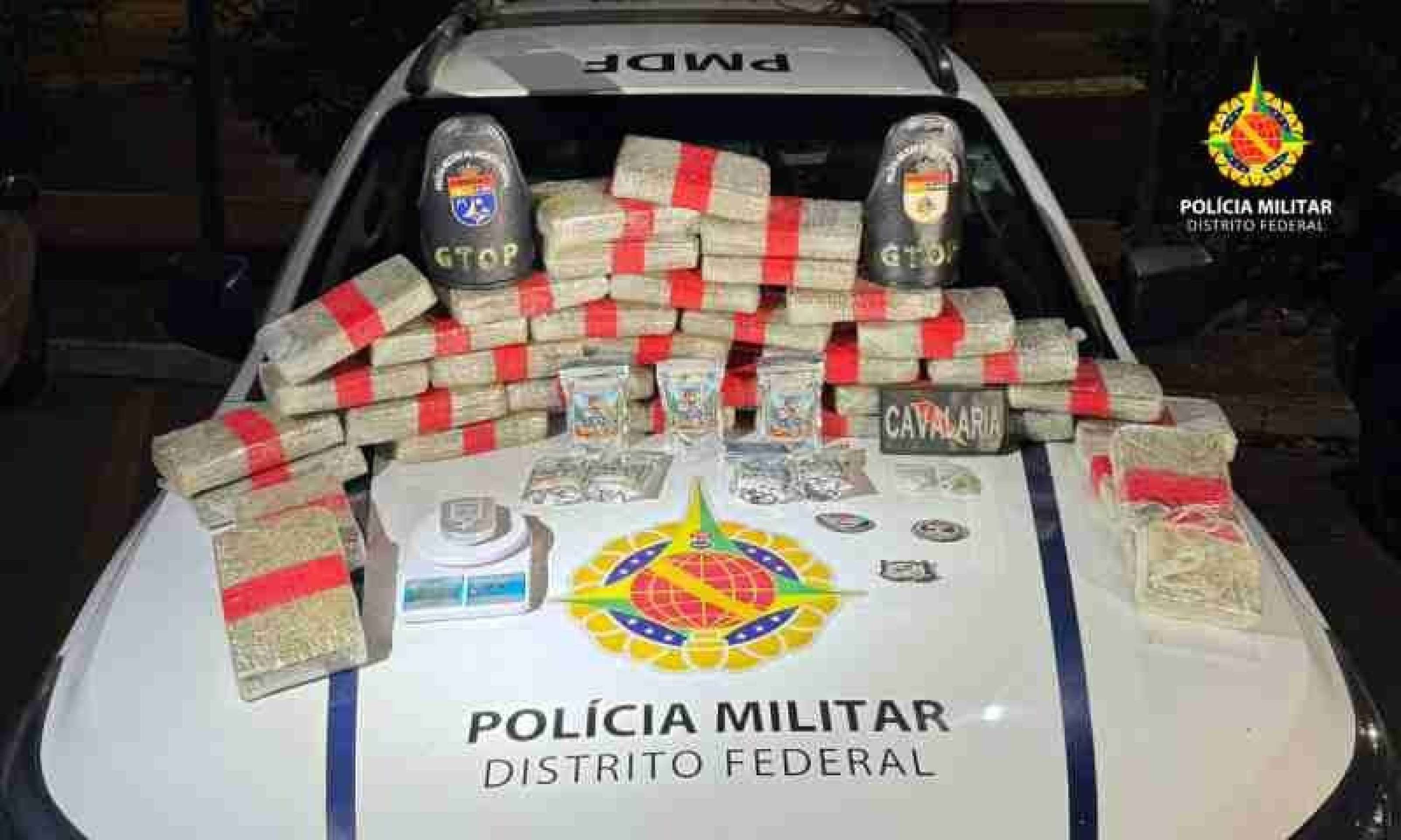 PMDF apreende R$ 1 milhão em drogas e prende dois homens