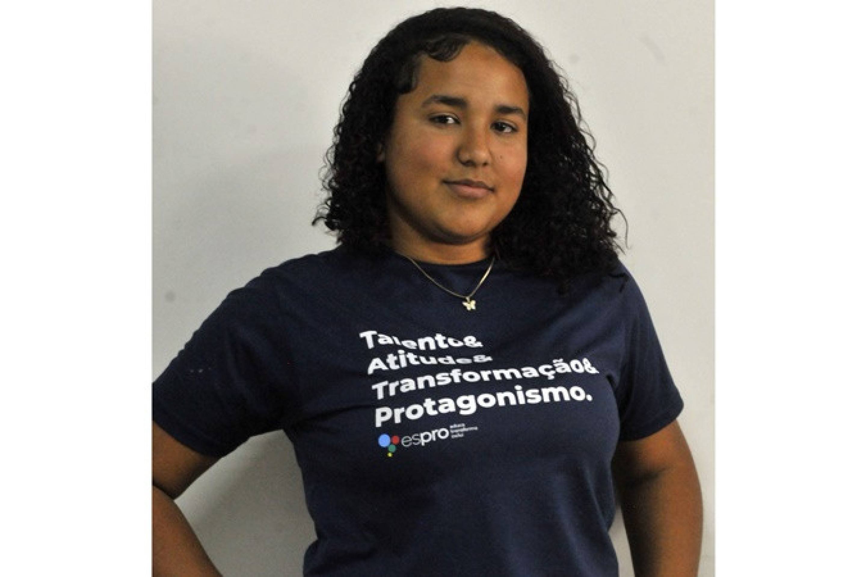 Gabrielly Souza, 15 anos, jovem aprendiz 