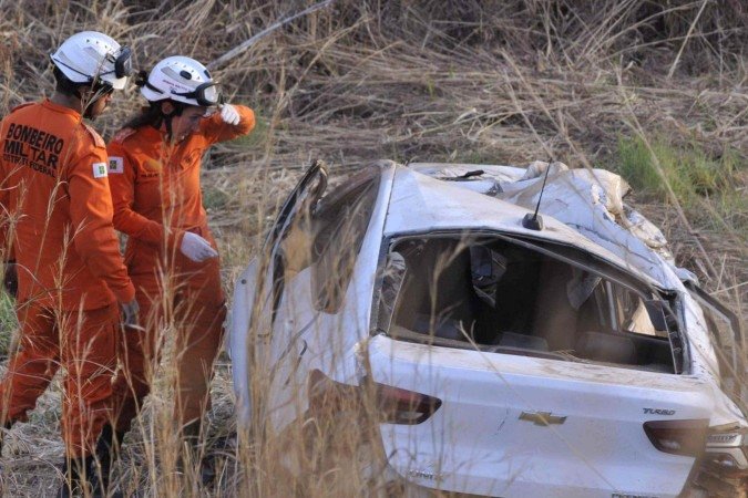Acidente na DF-290: tragédia deixou quatro mortos -  (crédito: Marcelo Ferreira/CB/D.A. Press)