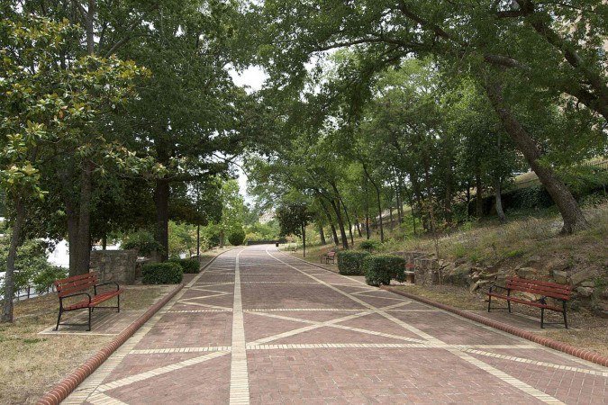Parque de Hot Springs, no Arkansas: comunidades rurais se expandem no país -  (crédito: Eric in SF/Wikimedia Commons)