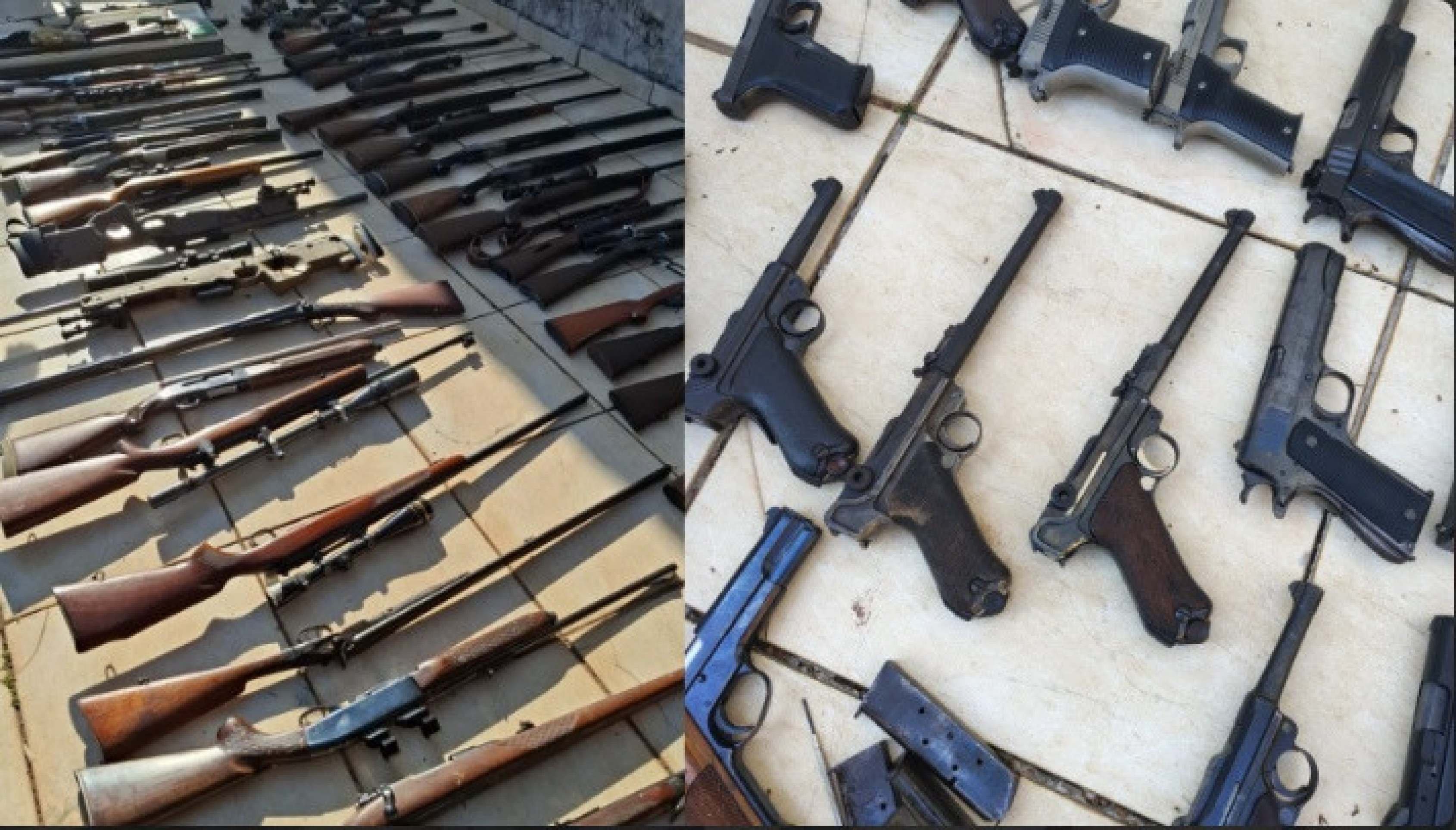 Mais de 100 armas, incluindo submetralhadora, são apreendidas no interior de SP