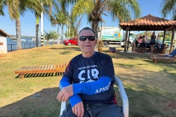 Aymore Jaroslav de Melo, 
74 anos, voluntário da ação
