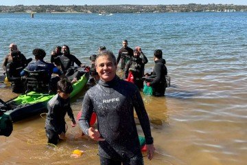 Marcelo Reisman foi o coordenador 
de mergulho da ação