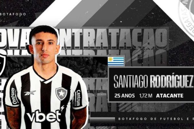 SANTI RODRÍGUEZ  -  Substituiu Montoro aos 35 da etapa final. Recebeu poucas bolas. Mas numa delas deu passe para o terceiro gol do Fogão. NOTA 6,0. Foto: Vitor Silva/Botafogo