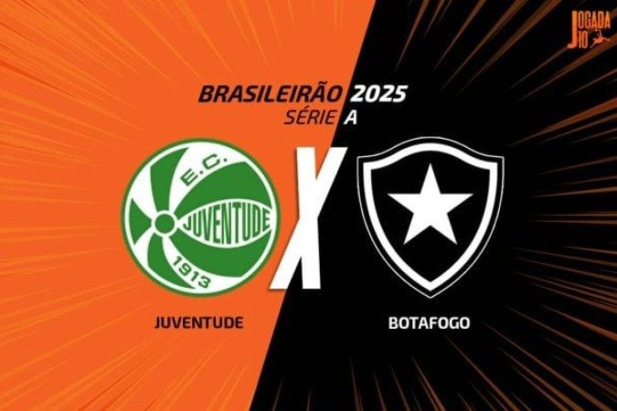 Juventid ee Botafogo se enfrrentam neste domingo no Sul, em duelo pelo Brasileirão - (crédito: Foto: Arte Jogada10) Juventid ee Botafogo se enfrrentam neste domingo no Sul, em duelo pelo Brasileirão - (crédito: Foto: Arte Jogada10)