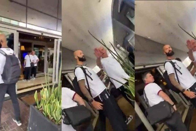 Osni Fernando, o “Cicatriz”, torcedor do Corinthians, registrou discussão nas redes sociais -  (crédito: Foto: Reprodução)