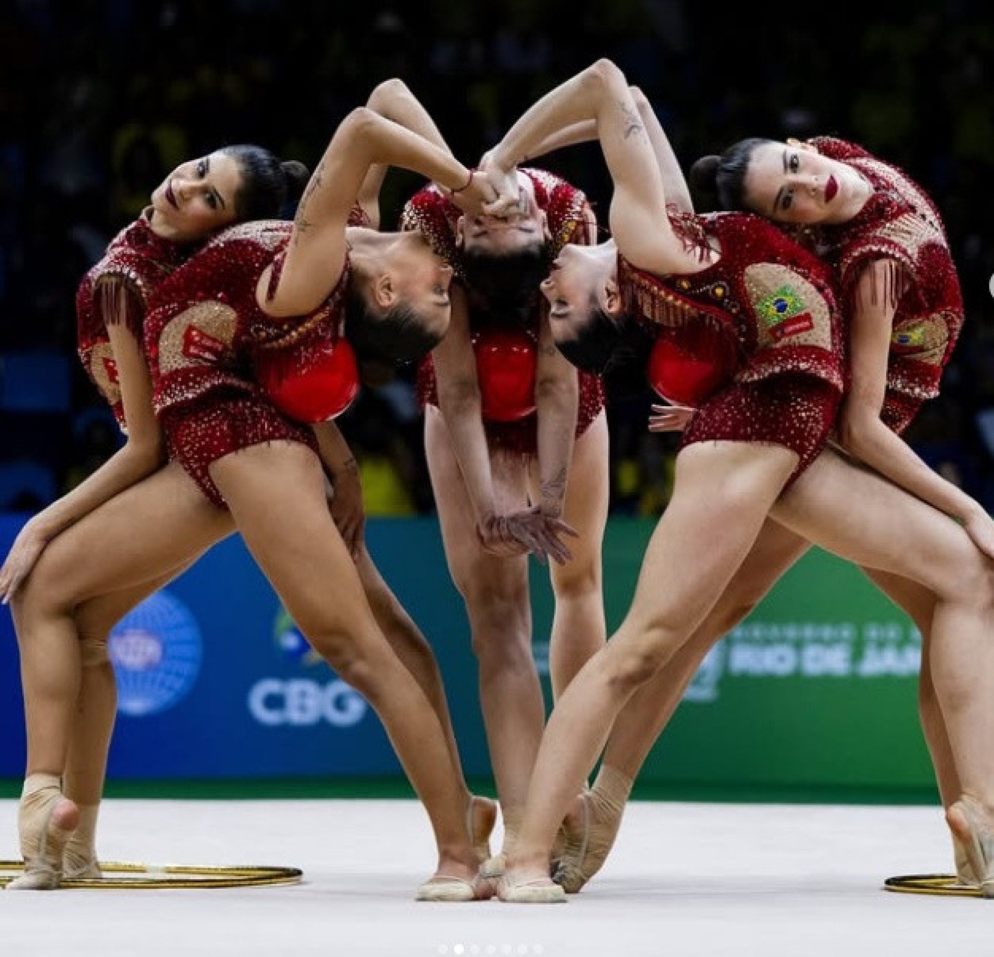 Brasil conquista prata no conjunto misto do Mundial de Ginástica Rítmica