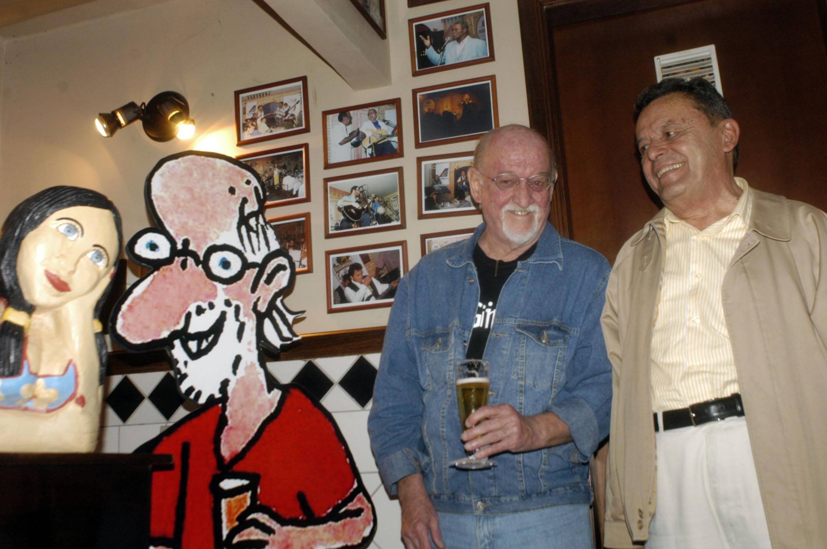 Visita do cartunista Jaguar a Brasília em 2005