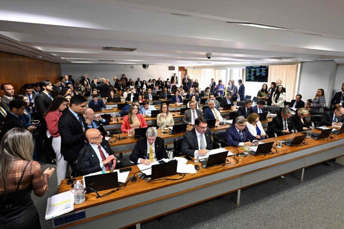 A Comissão de Constituição e Justiça do Senado aprovou o novo Código Eleitoral, que será votado, nesta terça-feira, em plenário -  (crédito: Edilson Rodrigues/Agência Senado)